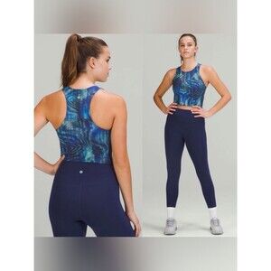 Lululemon Invigorate Training Tank TopShapeshifter Flux Blue Multi Size 6